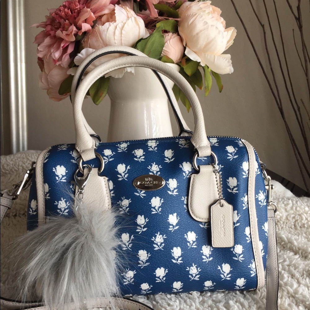 Coach Small Bennet Satchel Purse Floral